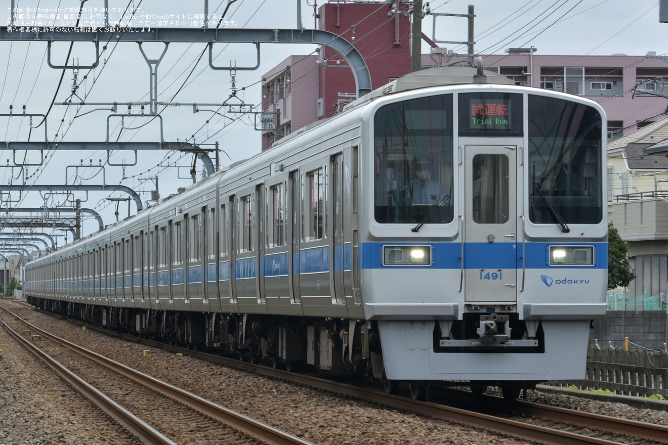 【小田急】1000形1091F(1091×10) 江ノ島線TASC試運転の拡大写真