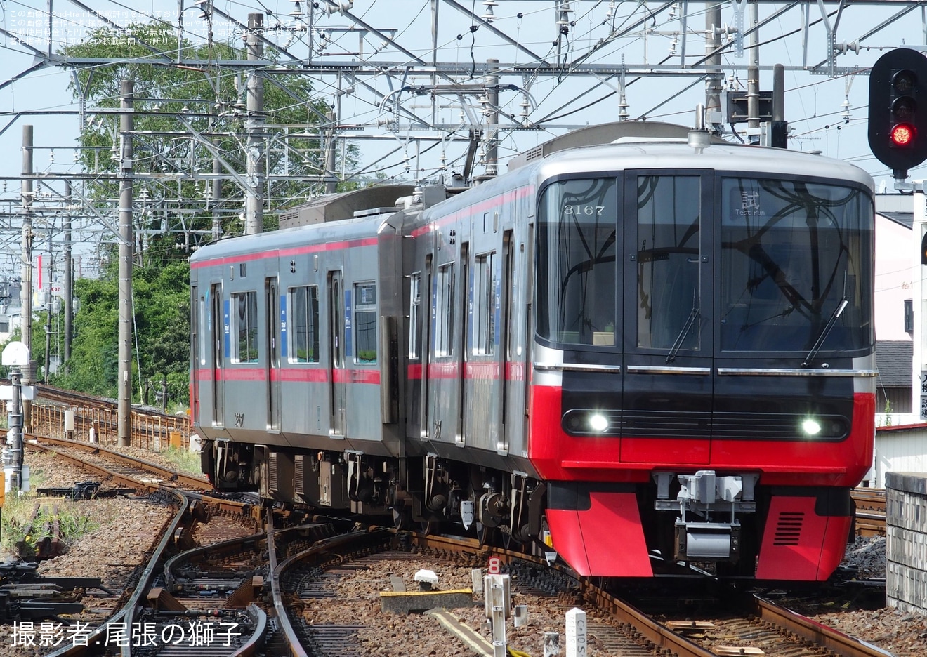 【名鉄】3150系3167F舞木検査場出場試運転 の拡大写真