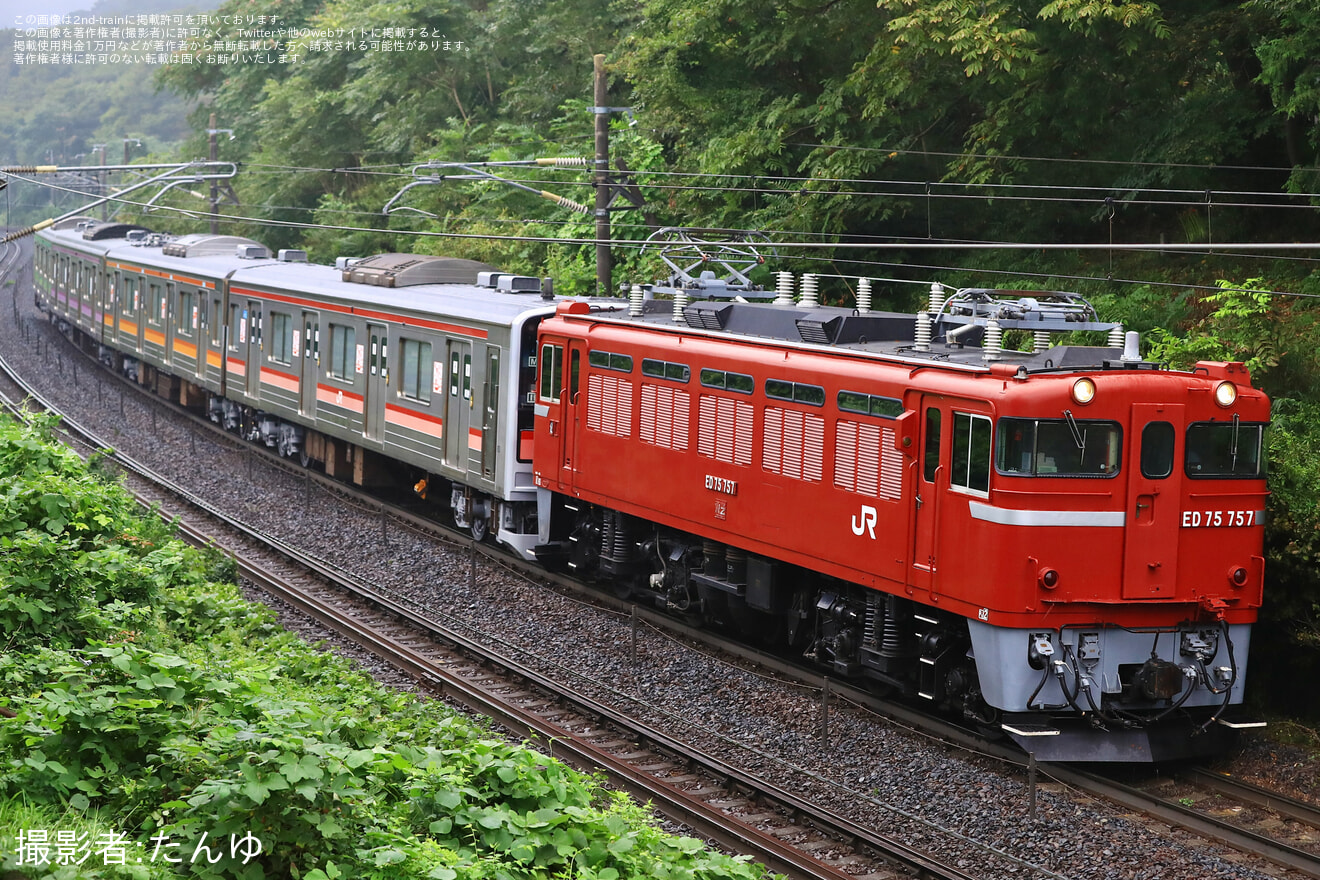 【JR東】205系センM3編成 郡山総合車両センター出場配給の拡大写真