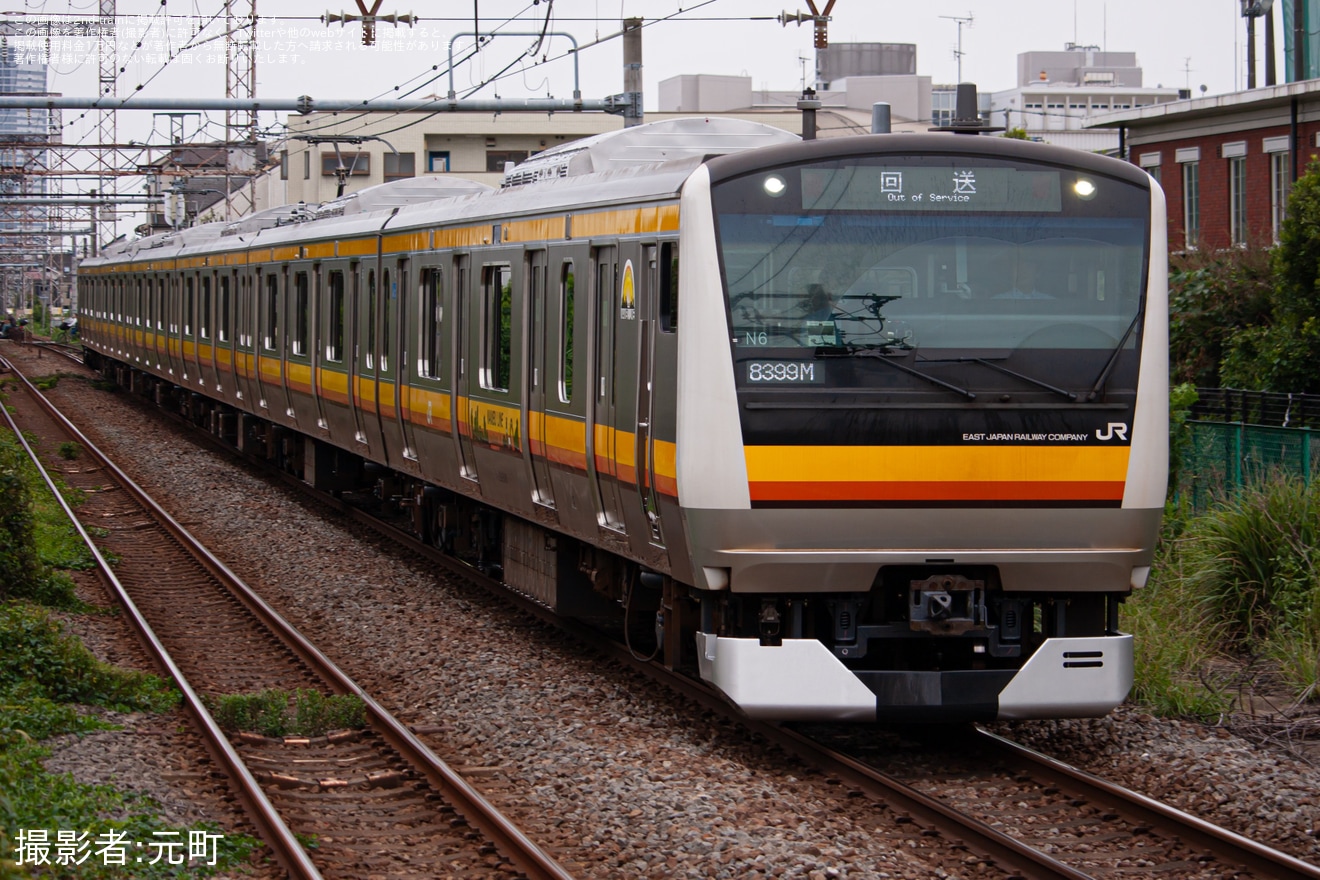 【JR東】E233系ナハN6編成東京総合車両センター出場回送の拡大写真