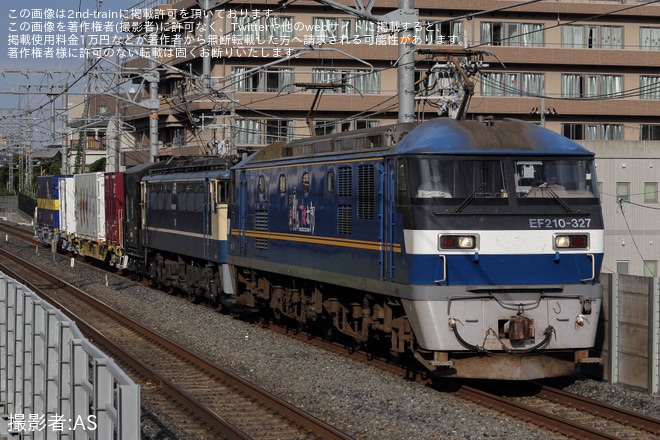 【JR貨】EF65-2070+ヨ8891+コキ107-574+コキ110-1が京都鉄道博物館から返却