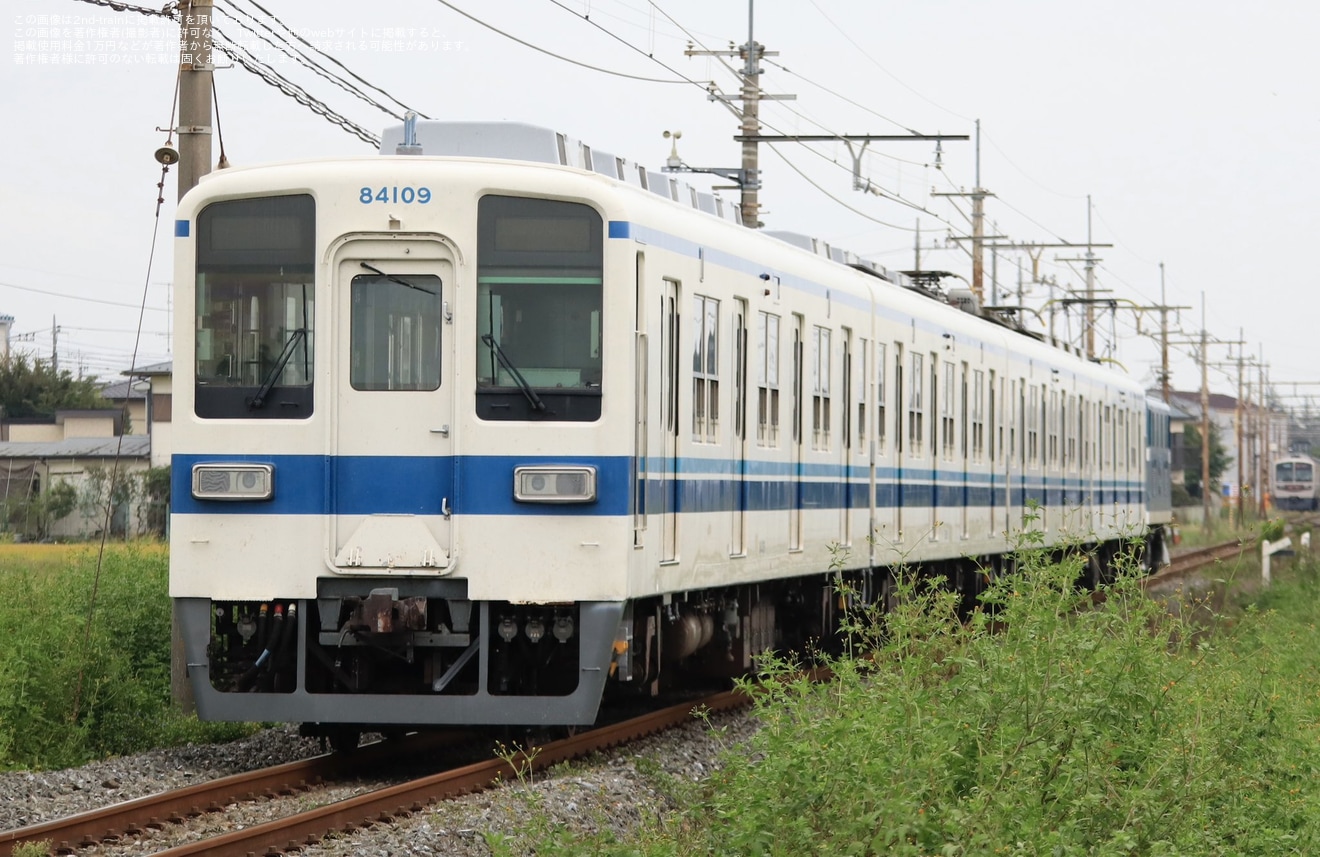 【東武】8000系81109F南栗橋工場入場回送の拡大写真