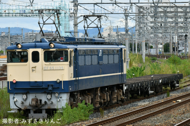 【JR西】チキ6038/チキ6057 吹田総合車両所本所入場を岸辺駅で撮影した写真