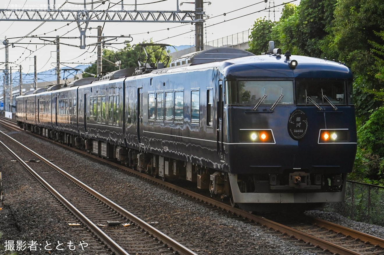 【JR西】117系M117編成(WESTEXPRESS銀河)　敦賀へ回送の拡大写真