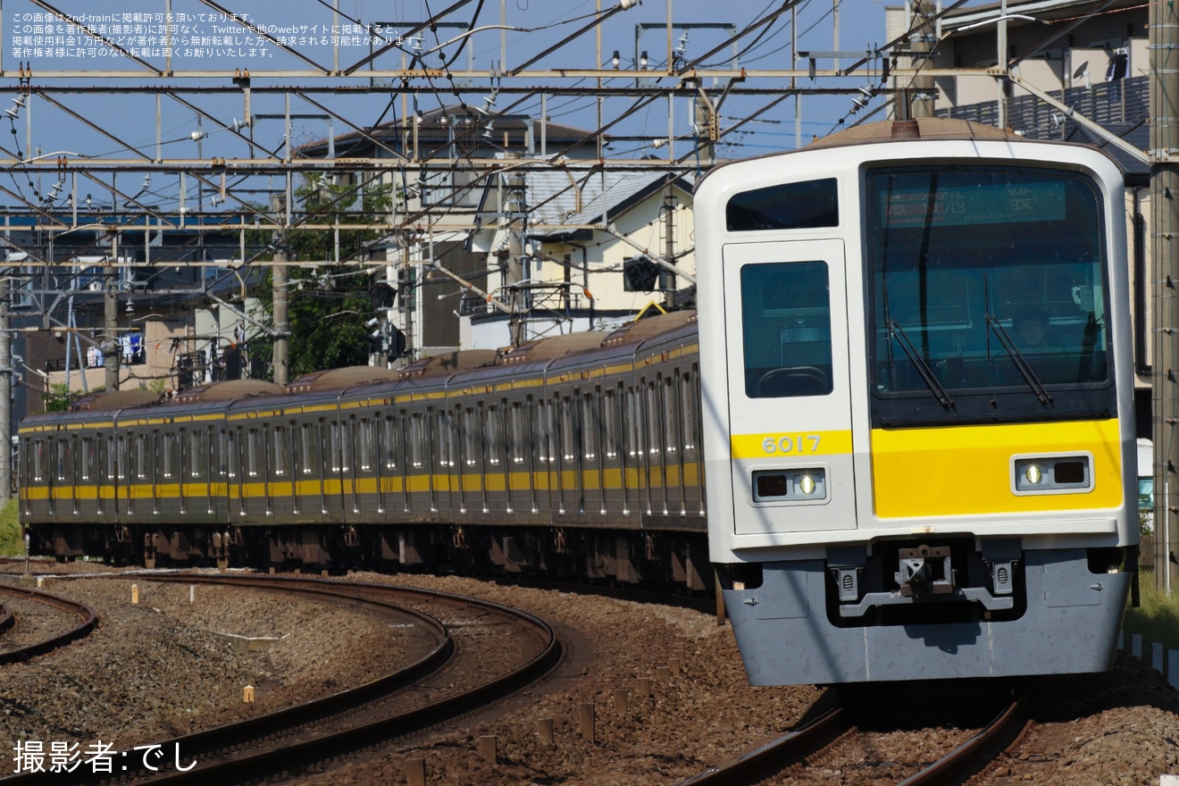 【西武】6000系6117F「西武有楽町線40周年記念車両」がヘッドマーク掲出終了し運用への拡大写真