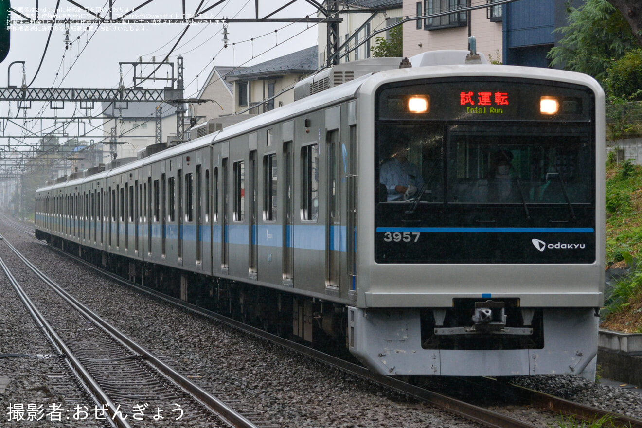 【小田急】3000形3657F(3657×8)江ノ島線TASC試運転の拡大写真