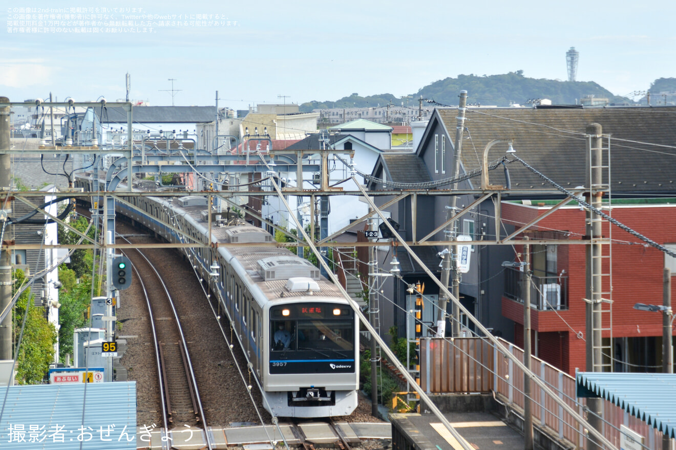 【小田急】3000形3657F(3657×8)江ノ島線TASC試運転の拡大写真