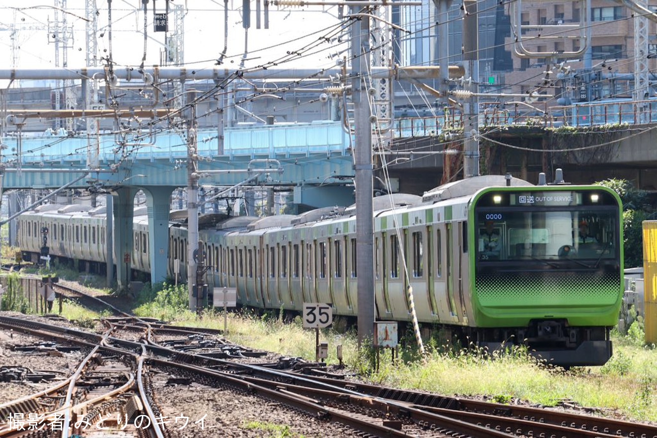 【JR東】E235系トウ35編成東京総合車両センター入場の拡大写真