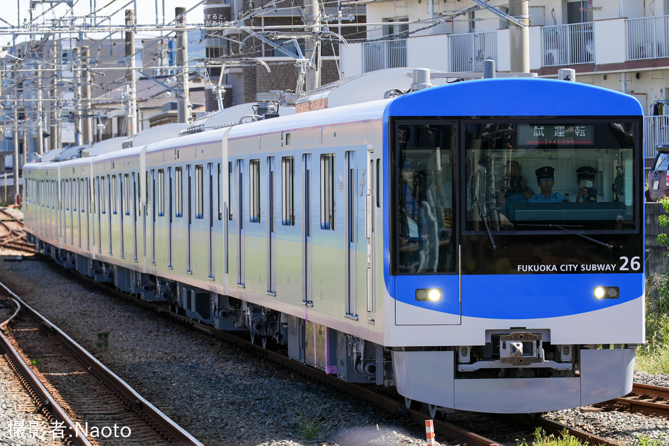 【福市交】4000系が初の筑肥線内日中試運転の拡大写真