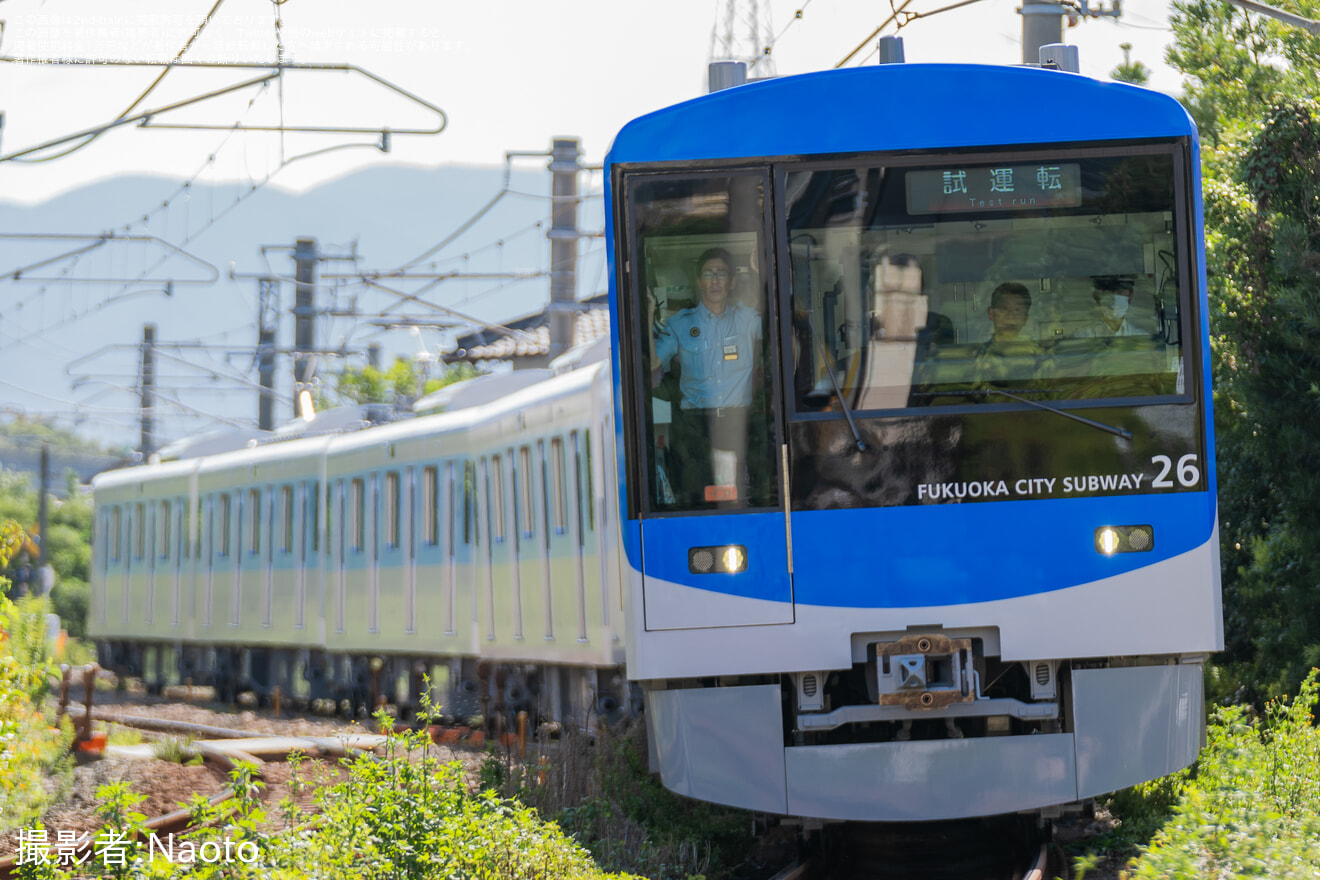 【福市交】4000系が初の筑肥線内日中試運転の拡大写真