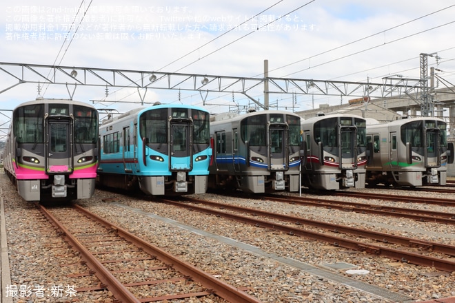 を乙丸車両基地で撮影した写真