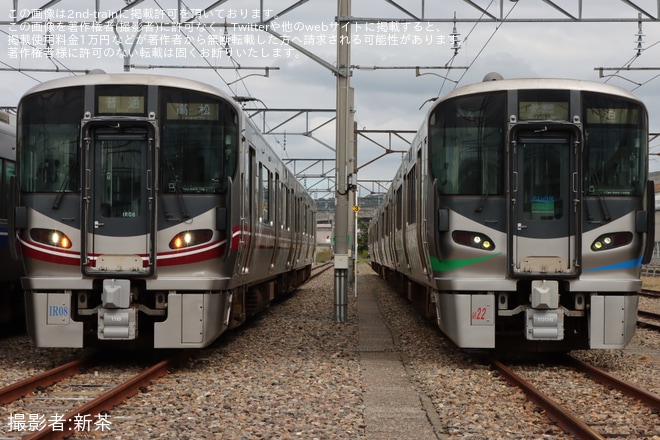 【IR】「北陸三県並行在来線521系車両撮影会」開催を乙丸車両基地で撮影した写真