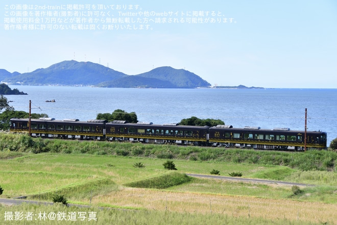 【JR西】観光列車『はなあかり』営業運転開始を不明で撮影した写真