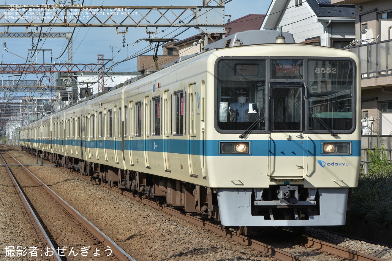 【小田急】8000形8051F+8252F(8051×4+8252×6) 江ノ島線TASC試運転の拡大写真