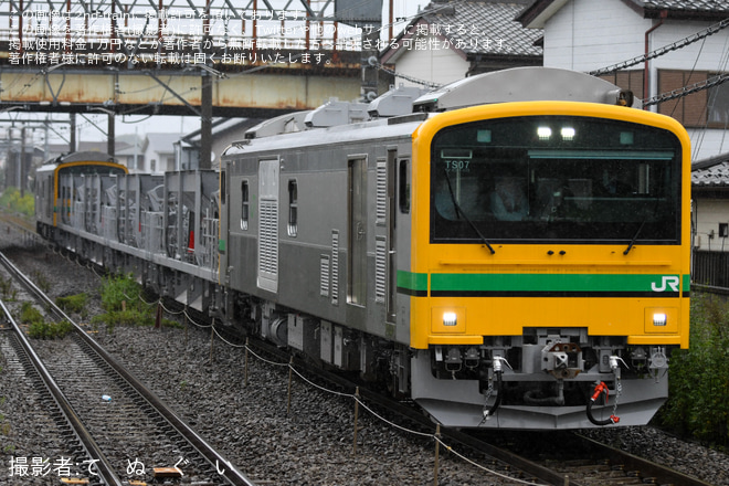 【JR東】GV-E197系TS07編成  前橋統括センターハンドル訓練を高崎問屋町駅で撮影した写真