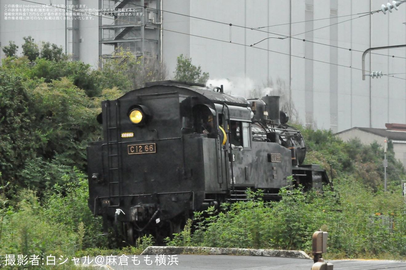 【真岡】C12-66が大宮総合車両センター構内試運転の拡大写真