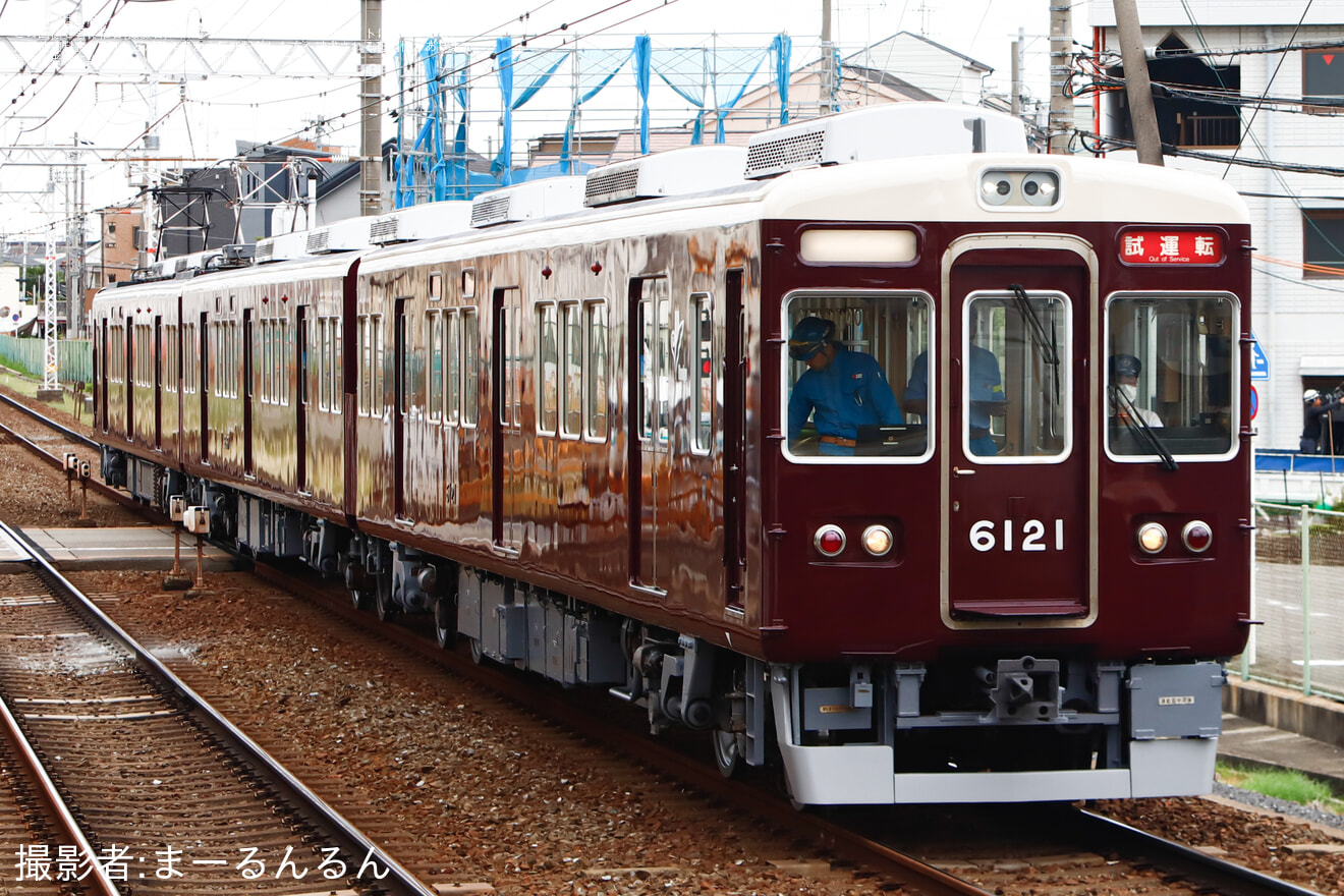 【阪急】6000系6021F正雀工場出場試運転　の拡大写真