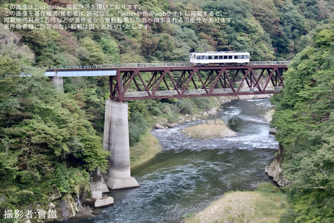 【会津】通常と異なる姿になったAT-600形AT601が出場試運転