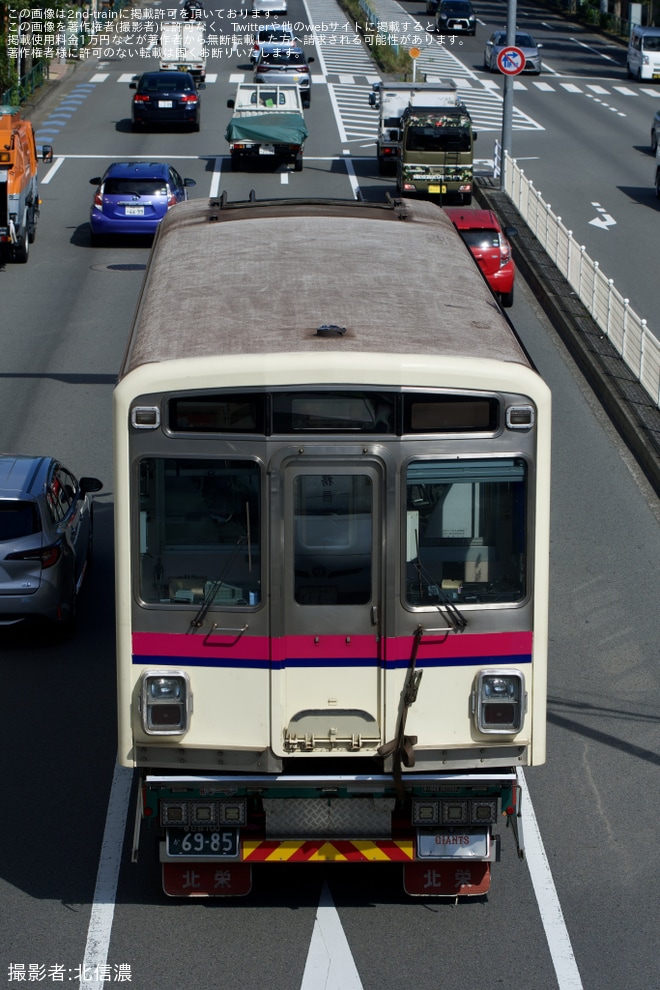 【京王】7000系7702F7752号車が廃車のため陸送