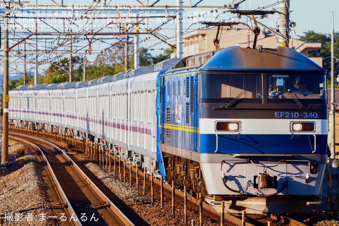 【メトロ】18000系18112F出場甲種輸送を南彦根駅で撮影した写真