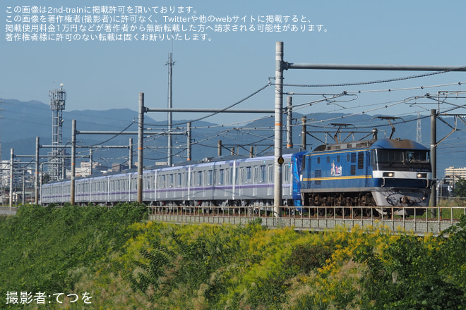 【メトロ】18000系18112F出場甲種輸送を大垣〜穂積間で撮影した写真