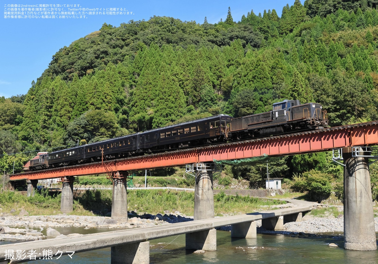 【JR九】50系客車使用 快速「ゆふいん号」臨時運行(2024年10月)の拡大写真