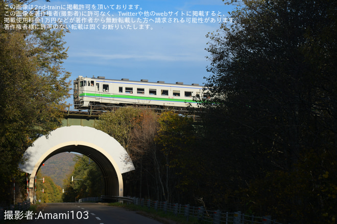 を白滝～上川間で撮影した写真