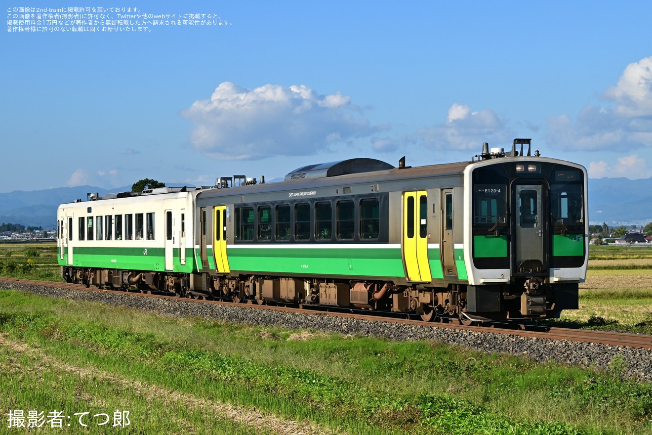 【JR東】快速「風っこ只見線 満喫号」が風っこ故障により代走の拡大写真