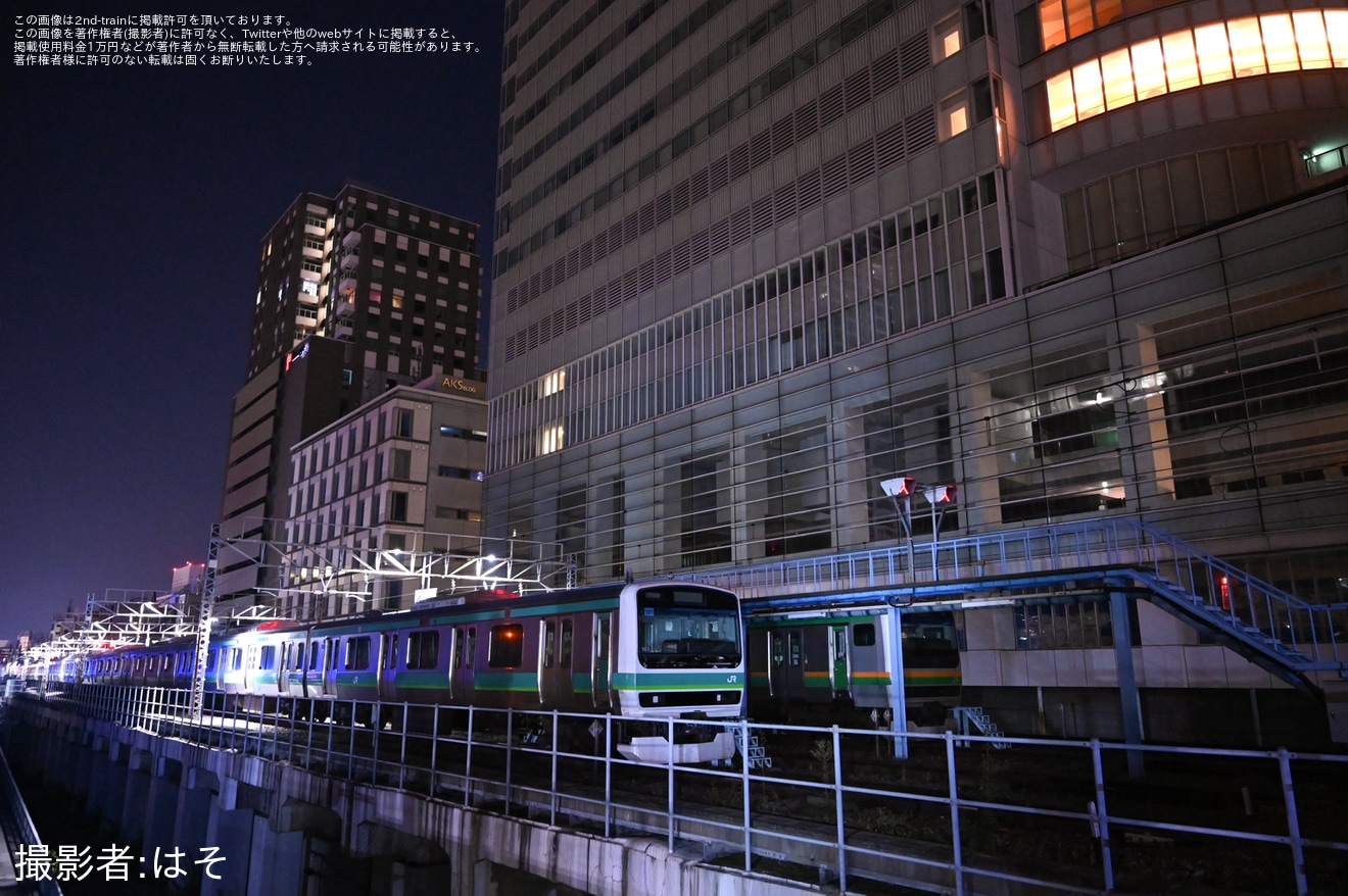 【JR東】上野東京ライン☆ナイト線路ウォークの拡大写真