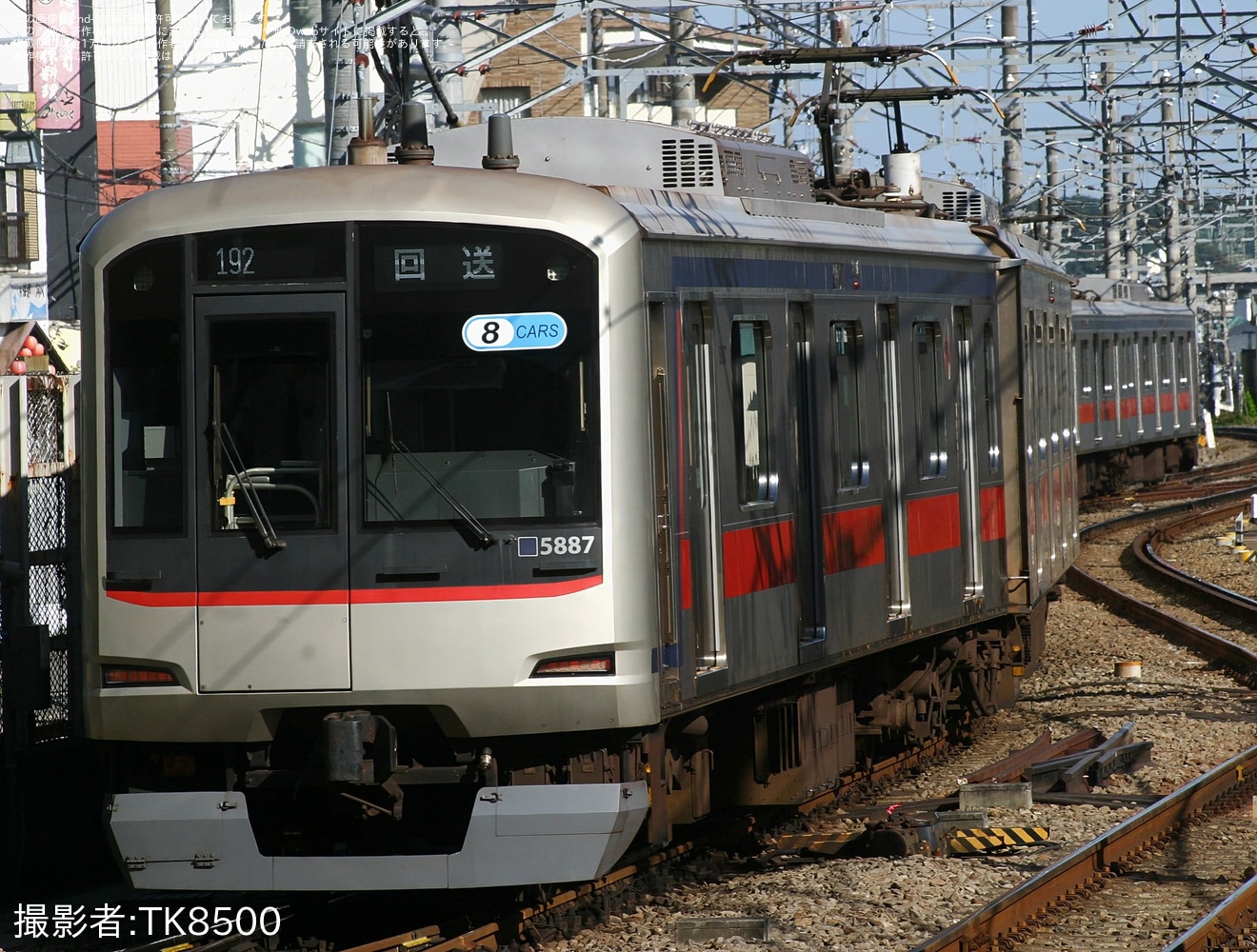 【東急】5080系5187F長津田車両工場入場回送の拡大写真