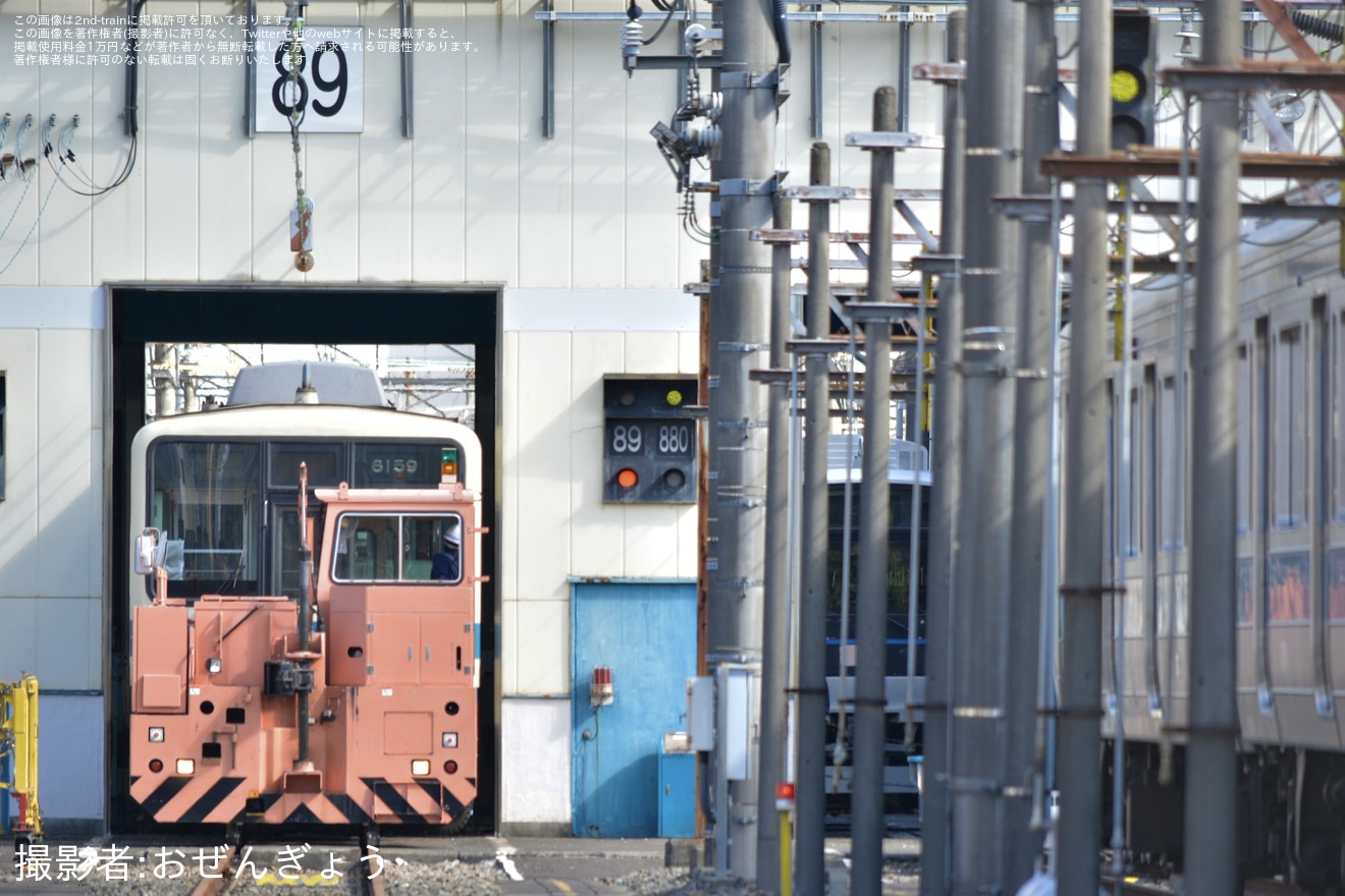 【小田急】8000形8059F(8059×4)が大野総合車両所89番線への拡大写真