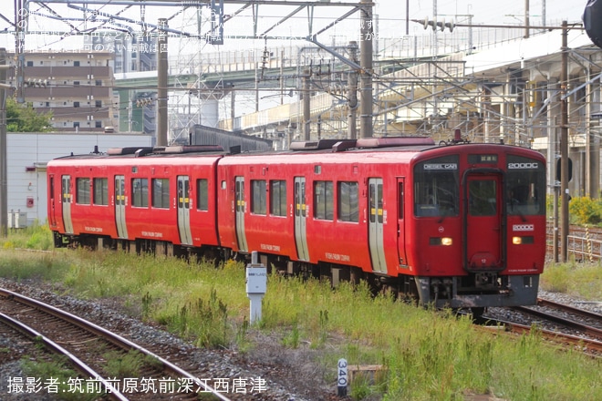 【JR九】キハ200‐12+キハ200-1012小倉総合車両センター入場を不明で撮影した写真