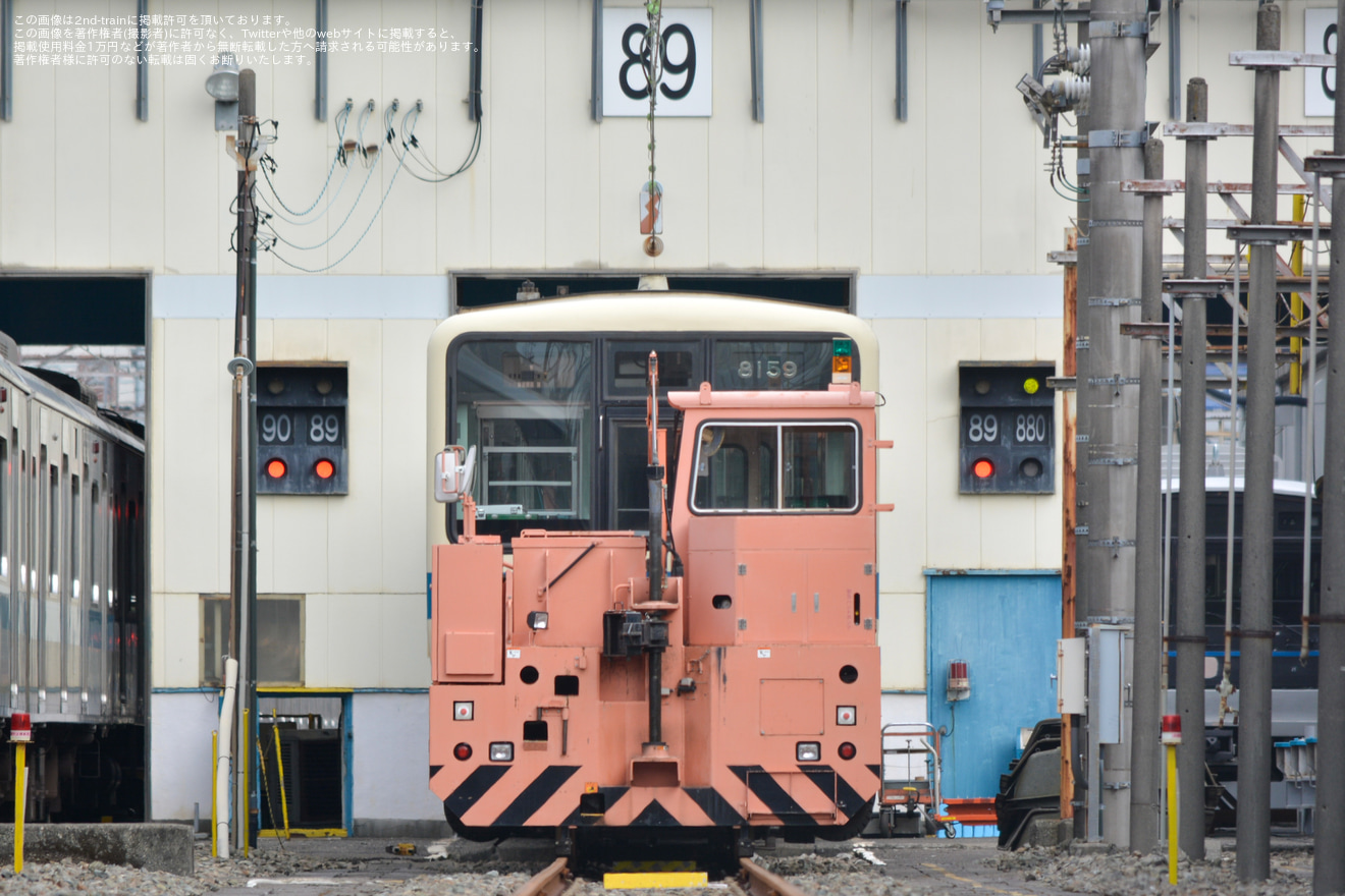 【小田急】8000形8059F(8059×4)が大野総合車両所89番線への拡大写真