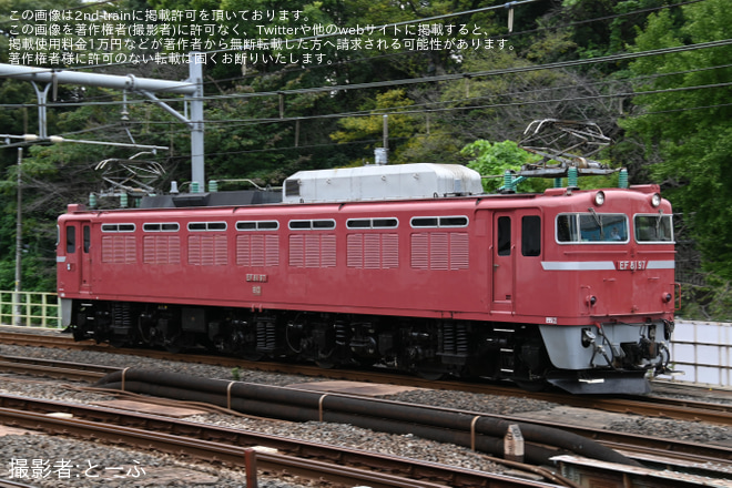 【JR東】EF81-97「往年の機関車展示撮影会」からの返却回送