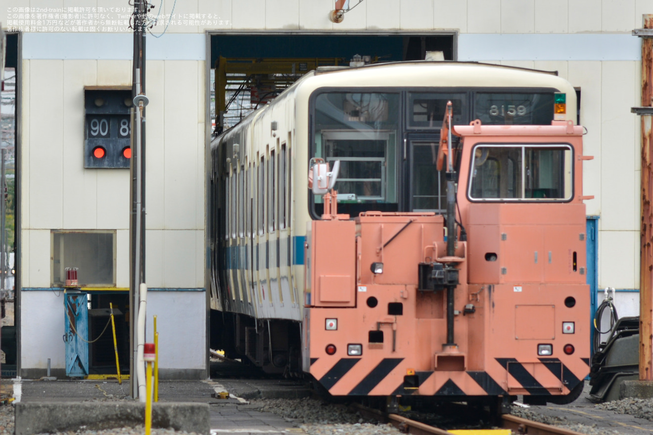 【小田急】8000形8059F(8059×4)が大野総合車両所89番線への拡大写真