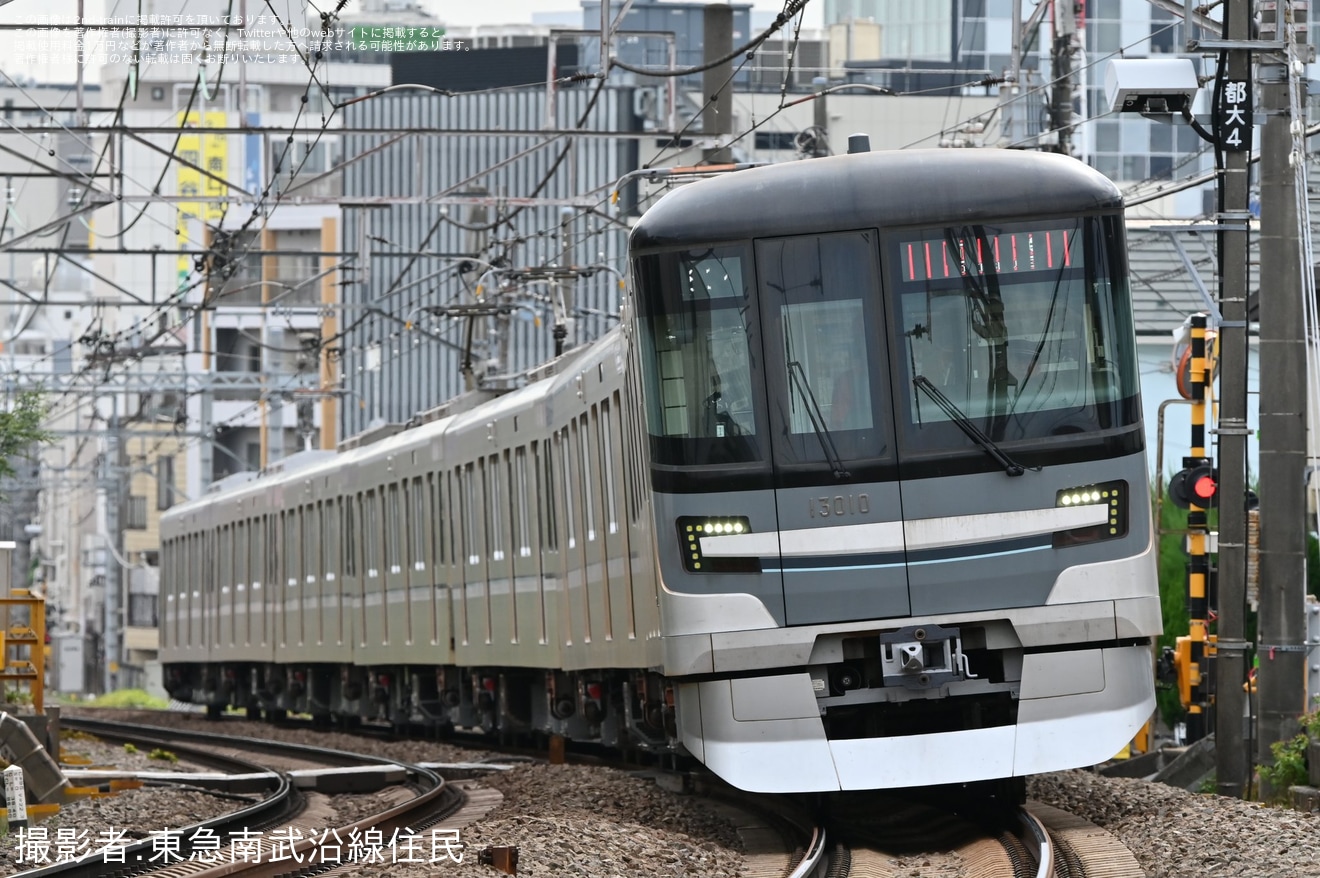 【メトロ】13000系13110F鷺沼工場出場回送(202410)の拡大写真