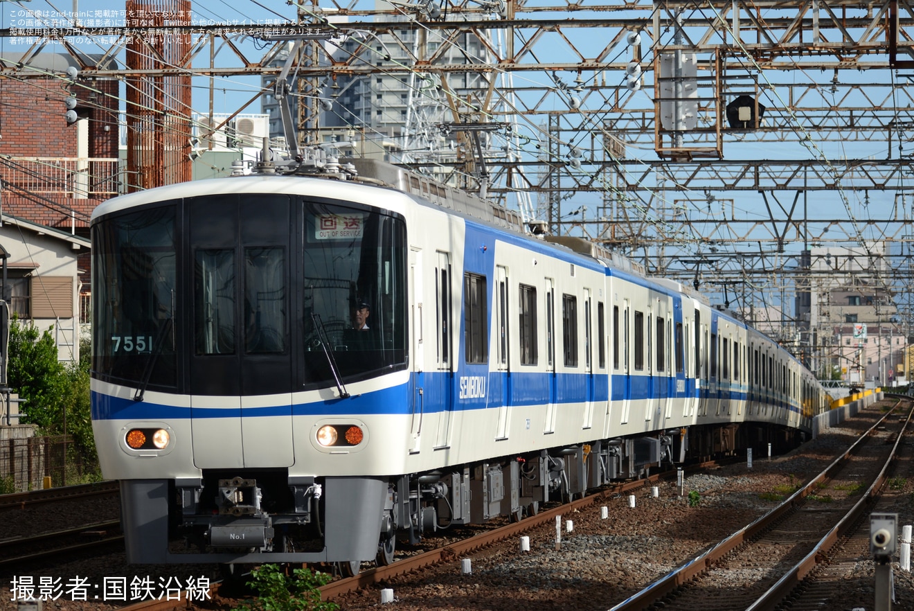 【泉北】7000系7551F+7509Fが試運転の拡大写真