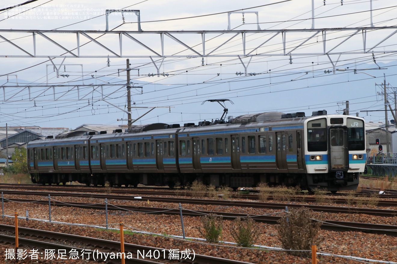 【JR東】211系1000番台N322編成が長野総合車両センター入場の拡大写真