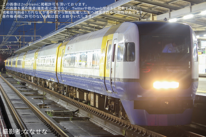 【JR東】255系マリBe-02編成 京葉車両センターへ回送を不明で撮影した写真