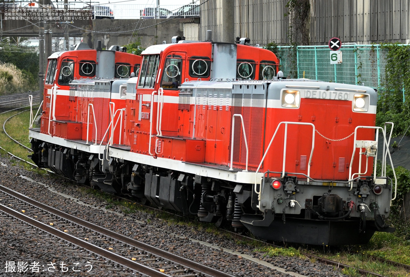 【JR東】DE10-1651+DE10-1760が一ノ関から秋田総合車両センターへ回送の拡大写真