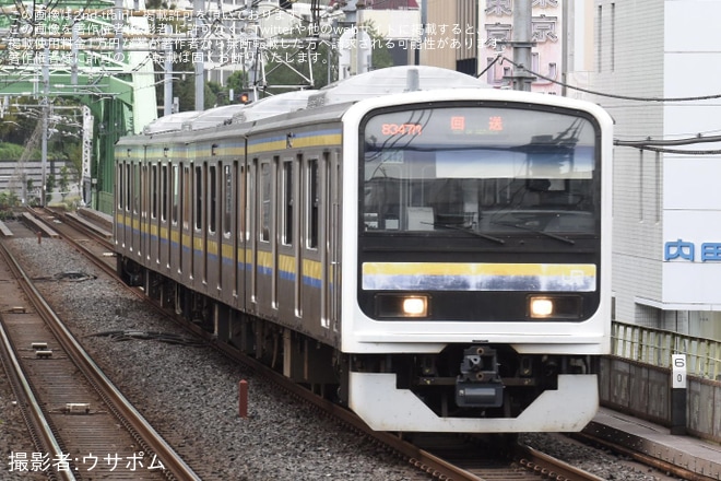 【JR東】209系マリC442編成大宮総合車両センター出場回送を不明で撮影した写真