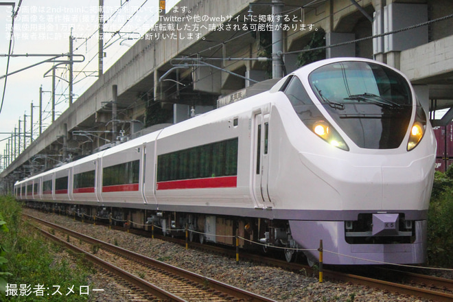 【JR東】E657系K5編成郡山総合車両センター出場回送(202410)