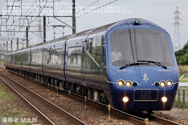 【伊豆急】2100系R5編成『THE ROYAL EXPRESS』が新居町まで試運転を不明で撮影した写真