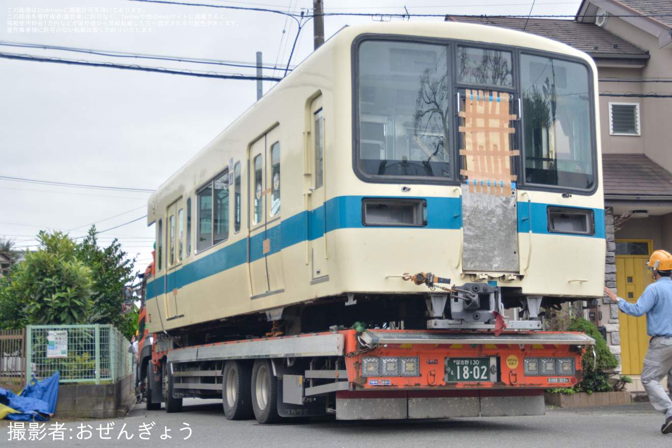 【小田急】8000形8059F 8059号車-8009号車が大野総合車両所より搬出の拡大写真