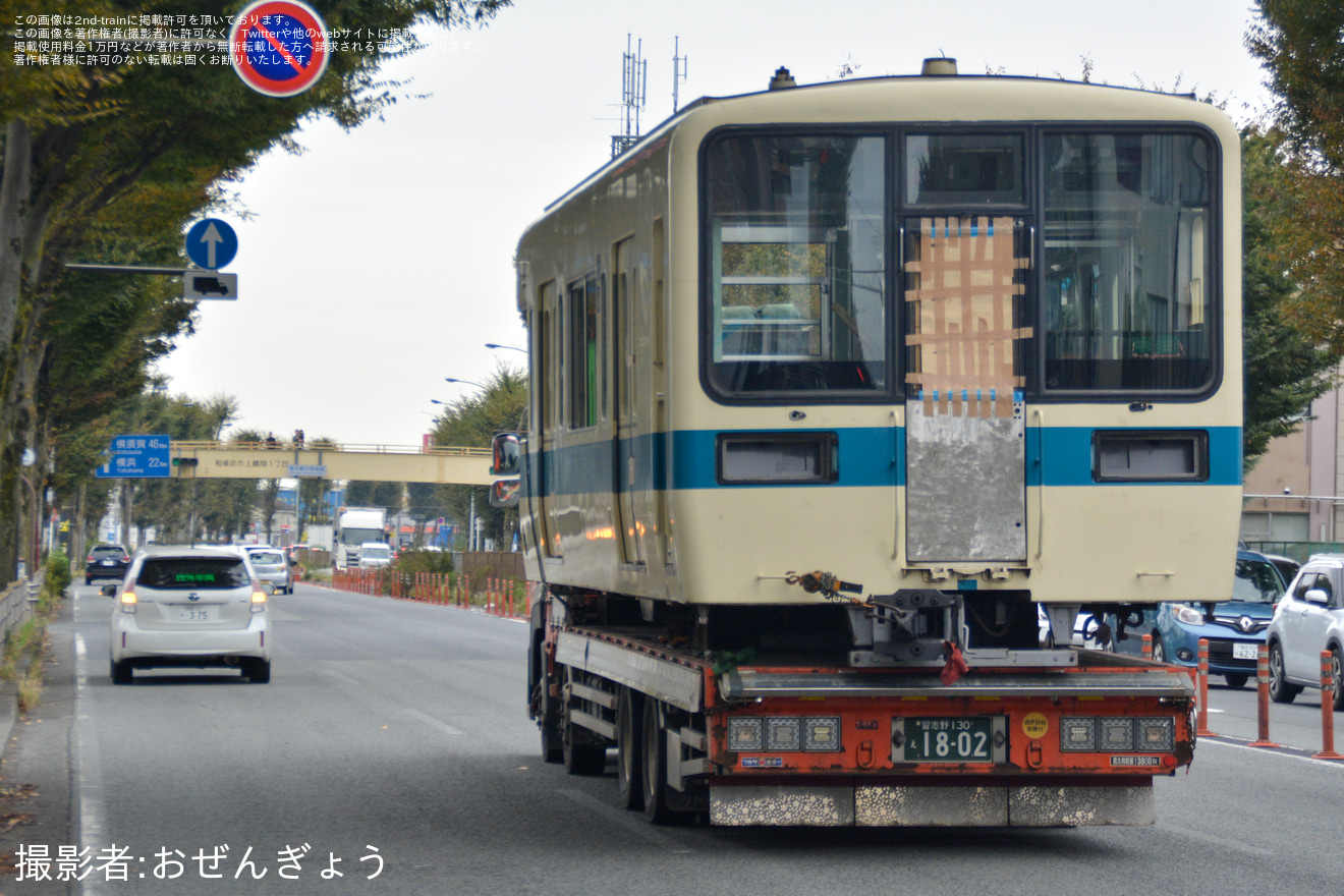 【小田急】8000形8059F 8059号車-8009号車が大野総合車両所より搬出の拡大写真