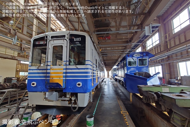 をえちぜん鉄道本社車庫で撮影した写真