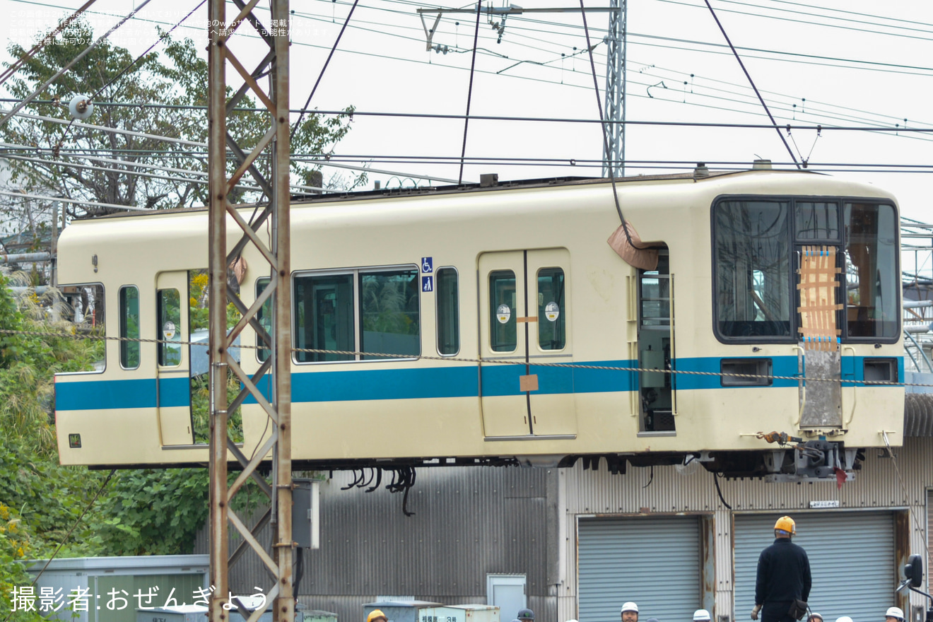 【小田急】8000形8059F 8059号車-8009号車が大野総合車両所より搬出の拡大写真