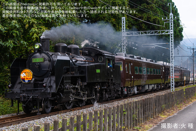 【東武】SL大樹(DL大樹)「ハロウィン」ヘッドマークを取り付けを鬼怒川温泉～東武ワールドスクウェア間で撮影した写真