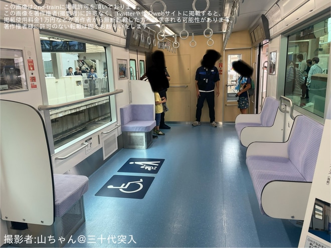 【福市交】「空港線・箱崎線用新型車両4000系見学会」開催を姪浜駅で撮影した写真