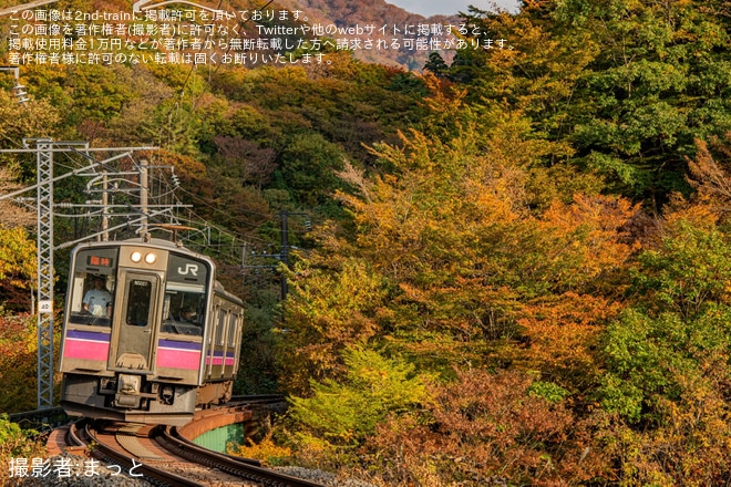 【JR東】快速「仙岩紅葉号」が臨時運行を不明で撮影した写真